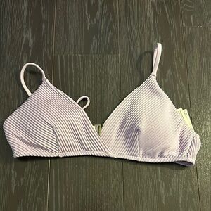 Hollister Purple Ribbed Bralette